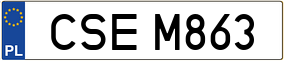 Trailer License Plate